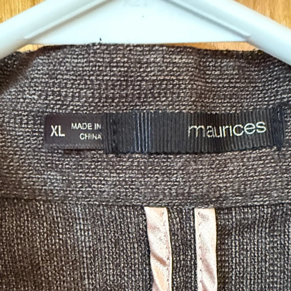 Maurices Women's Brown Heather Ruffle Blazer - Picture 2 of 3